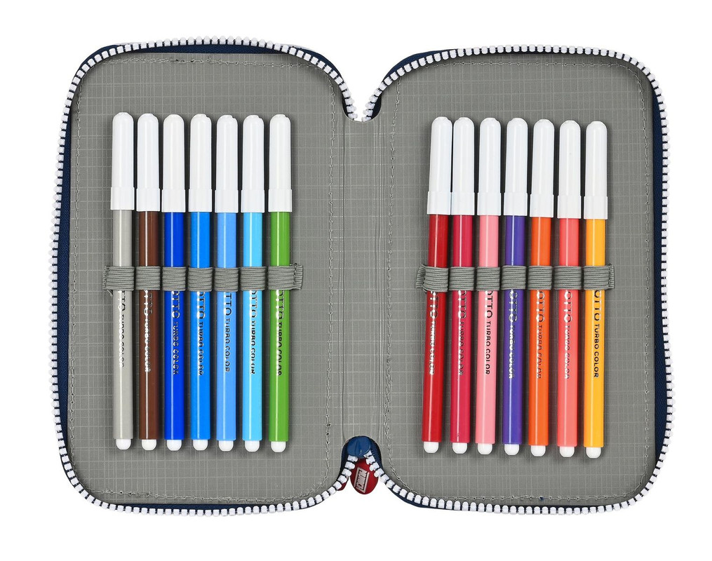 PLUMIER DOBLE PQÑO 28 pcs MUNICH "COLLEGE" 12,5X19,5X4
