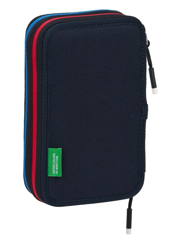 PLUMIER DOBLE PQÑO 28 pcs BENETTON "SIXTIES" 12,5X19,5X4