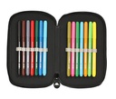 PLUMIER DOBLE PQÑO 28 pcs KAPPA "BLACK" 12,5X19,5X4