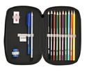PLUMIER DOBLE PQÑO 28 pcs KAPPA "BLACK" 12,5X19,5X4