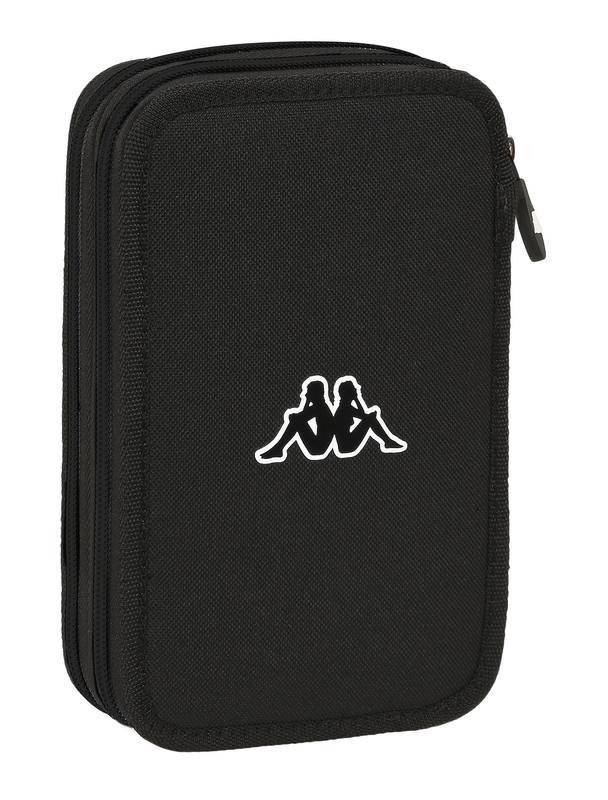 PLUMIER DOBLE PQÑO 28 pcs KAPPA "BLACK" 12,5X19,5X4