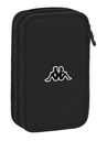PLUMIER DOBLE PQÑO 28 pcs KAPPA "BLACK" 12,5X19,5X4