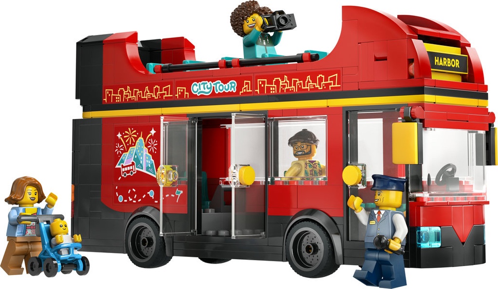 Autobús Turístico Rojo de Dos Plantas LEGO 60407