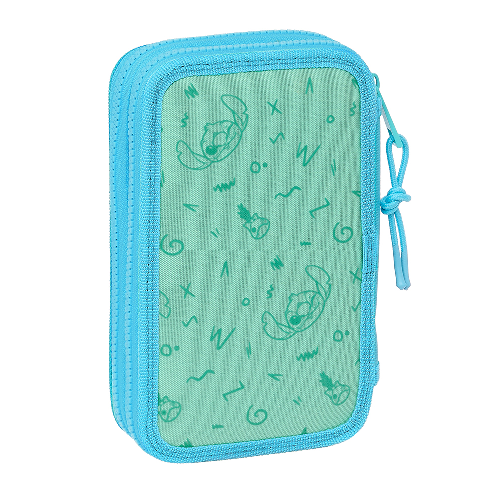 PLUMIER DOBLE PQÑO 28 pcs STITCH "ALOHA" safta412488854