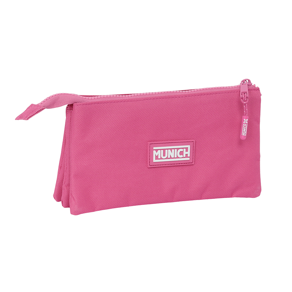 PORTATODO TRIPLE MUNICH BASICOS "FUCSIA" safta842407744