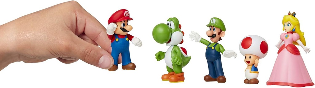 PACK 5 FIGURAS DE 6CM SUPER MARIO 400904 JAKKS PACIFIC 