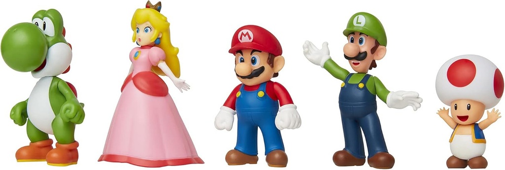 PACK 5 FIGURAS DE 6CM SUPER MARIO 400904 JAKKS PACIFIC 