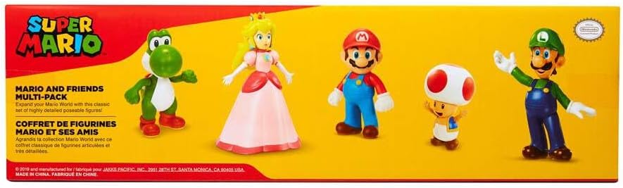 PACK 5 FIGURAS DE 6CM SUPER MARIO 400904 JAKKS PACIFIC 