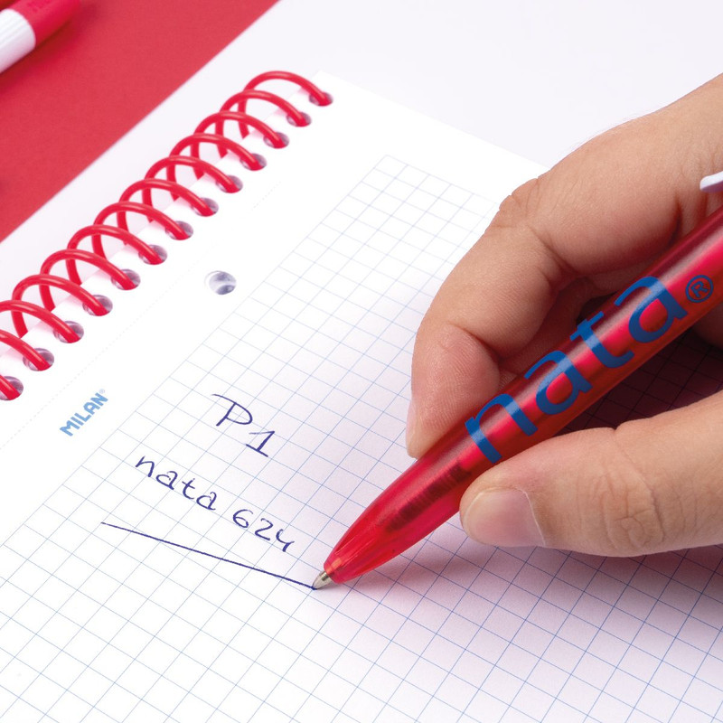 bolígrafo P1 MILAN nata® 624, tinta azul (1 und , surt)