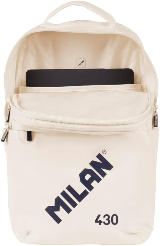 Mochila escolar cierre bloqueable 15l, 430 since 1918 beig