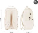 Mochila escolar cierre bloqueable 15l, 430 since 1918 beig