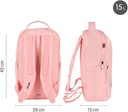 Mochila escolar cierre bloqueable 15l, 430 since 1918 rosa