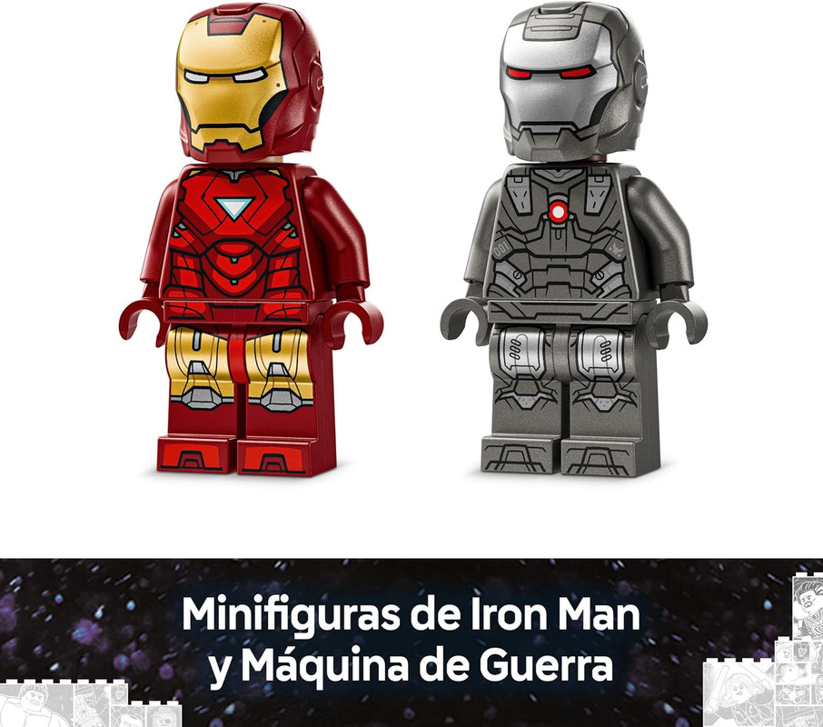Iron Man y Máquina de Guerra vs. Drones de Hammer LEGO 76320