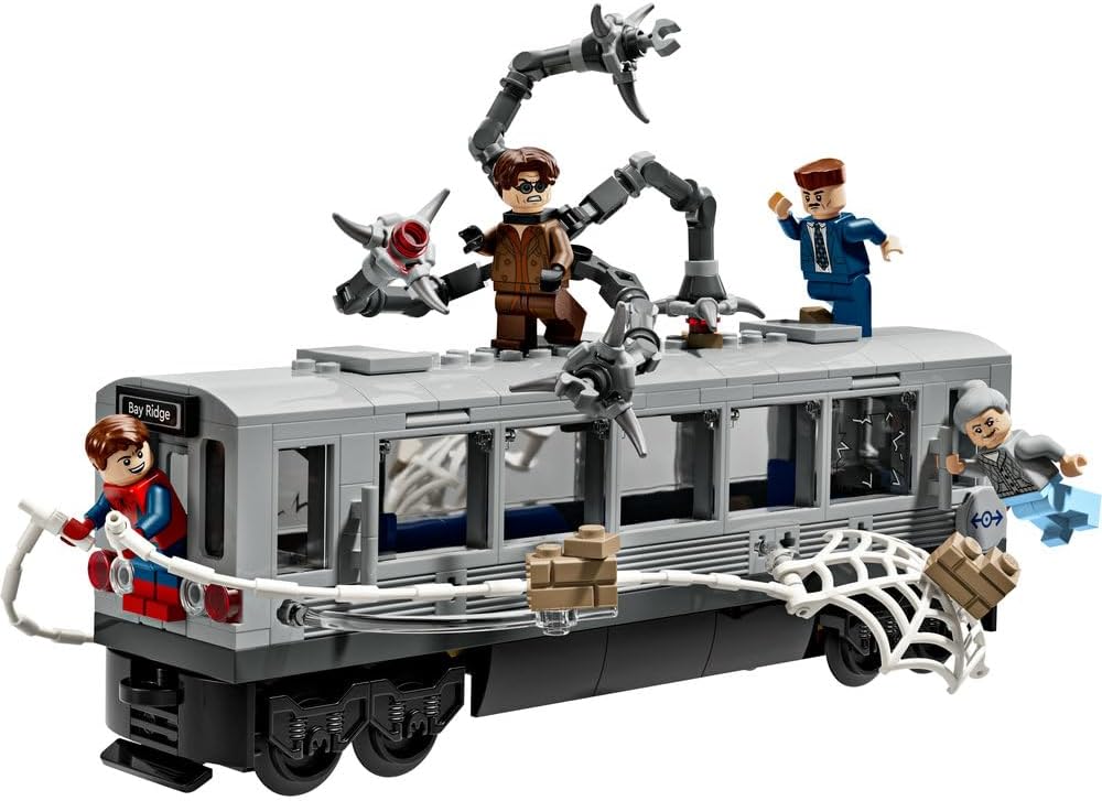 Spider-Man vs. Doc Ock: Escena del Tren Subterráneo LEGO 76321