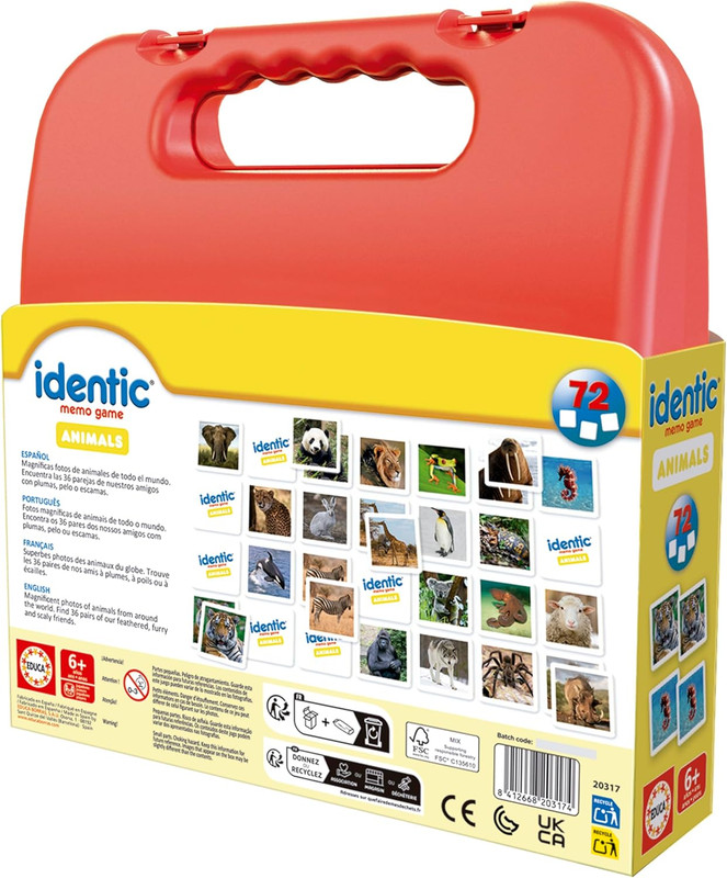 IDENTIC 72 ANIMALS FSC(R) EDUCA 20317