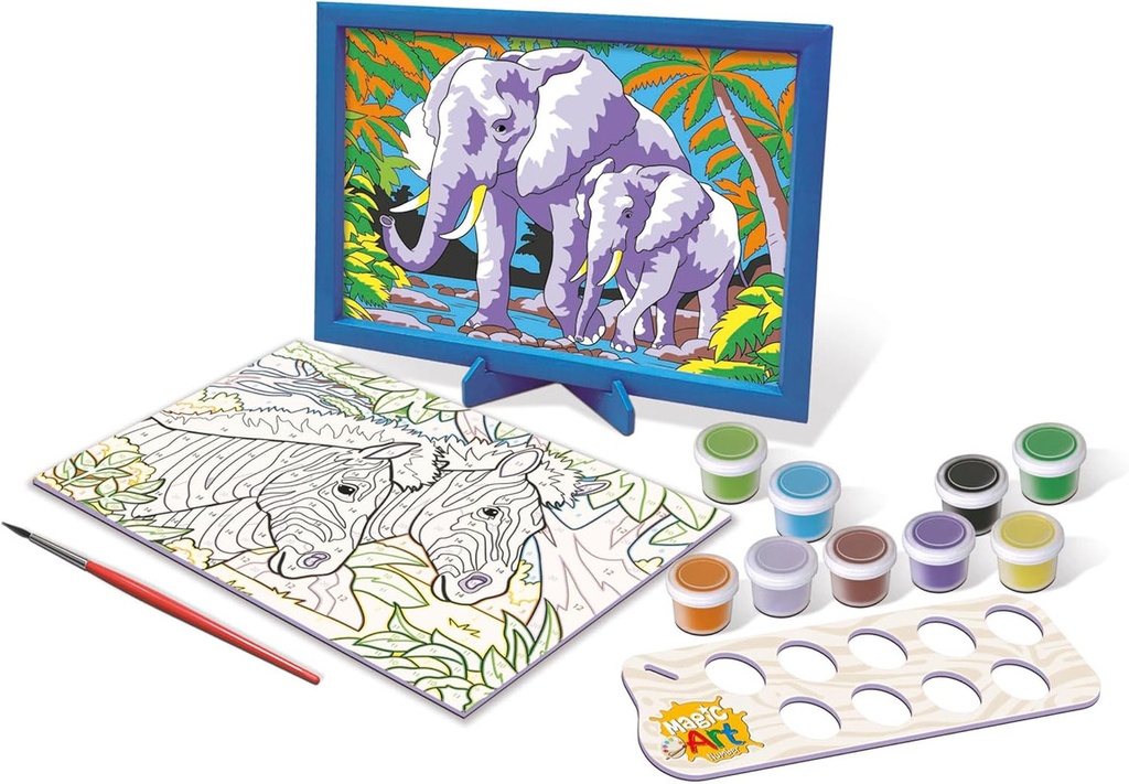 NUMBER ART +9 ANIMAL.SALVAJE EDUCA 20301