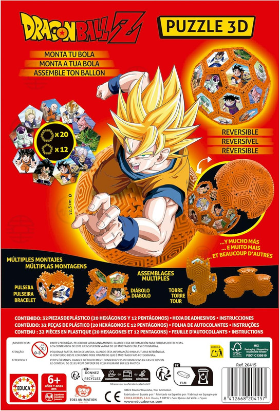 DRAGON BALL 3D PUZLE 3D FSC( EDUCA 20415