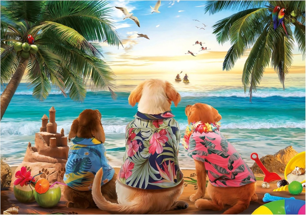 PUZZLE 1000 PERROS EN LA PLAYA EDUCA 20291