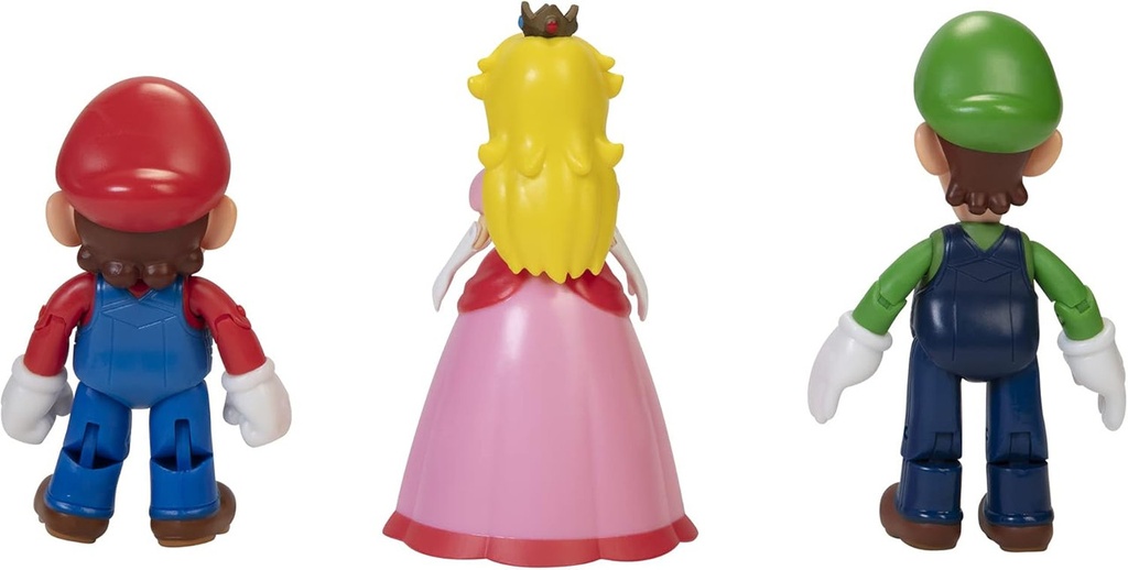 PACK 3 FIGURAS 10 CM REINO CHAMPIÑÓN S. MARIO 64511-4L JAKKS 315645114