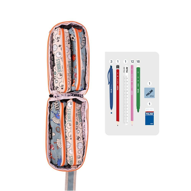 Kit 4 estuches con contenido serie especial Sports MILAN