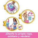 MUÑECA BARBIE BOUTIQUE DISEÑA Y VENDE HKT78 MATTEL