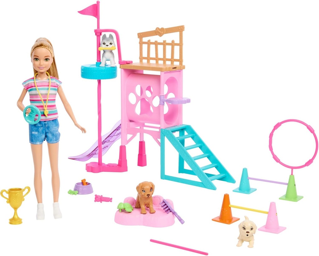 BARBIE STACIE AL RESCATE PARQUE PARA CACHORROS HRM10