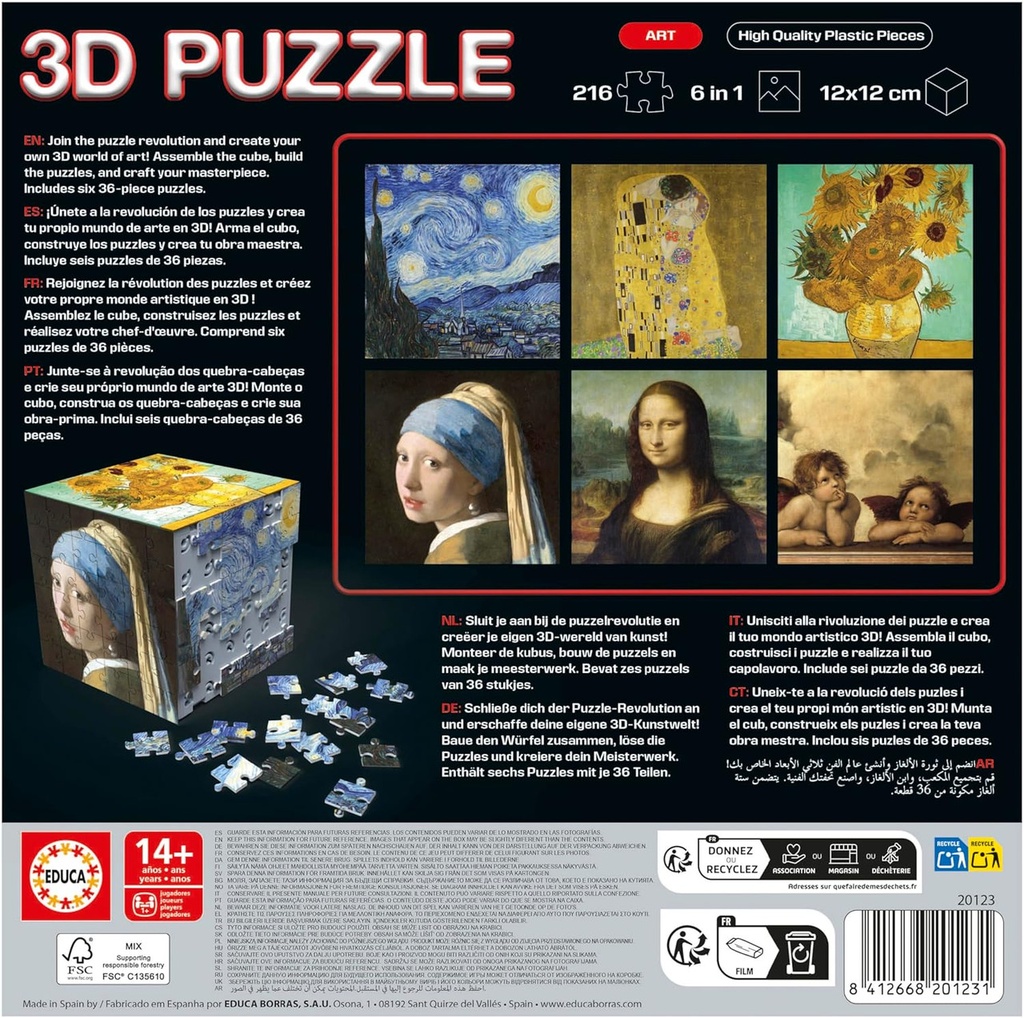 3D PUZZLE ART FSC(R)  EDUCA 20123