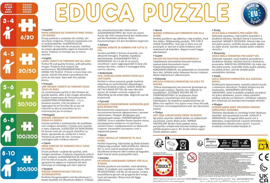 PUZZLE MALETA PROGRES.FROZEN BLAU F  EDUCA 18114