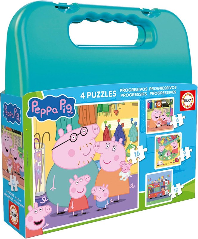 PUZZLE MALETA PROG.PEPPA VERDE FSC( EDUCA 20328