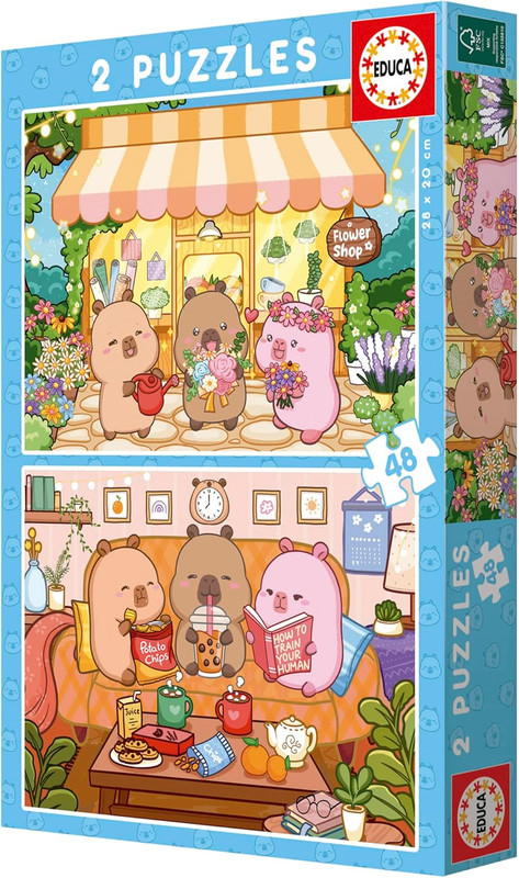 PUZZLE 2X48 CAPYFUN FSC EDUCA 20482