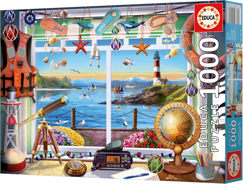PUZZLE 1000 VIDA EN EL PUERTO (FSC) EDUCA 20256