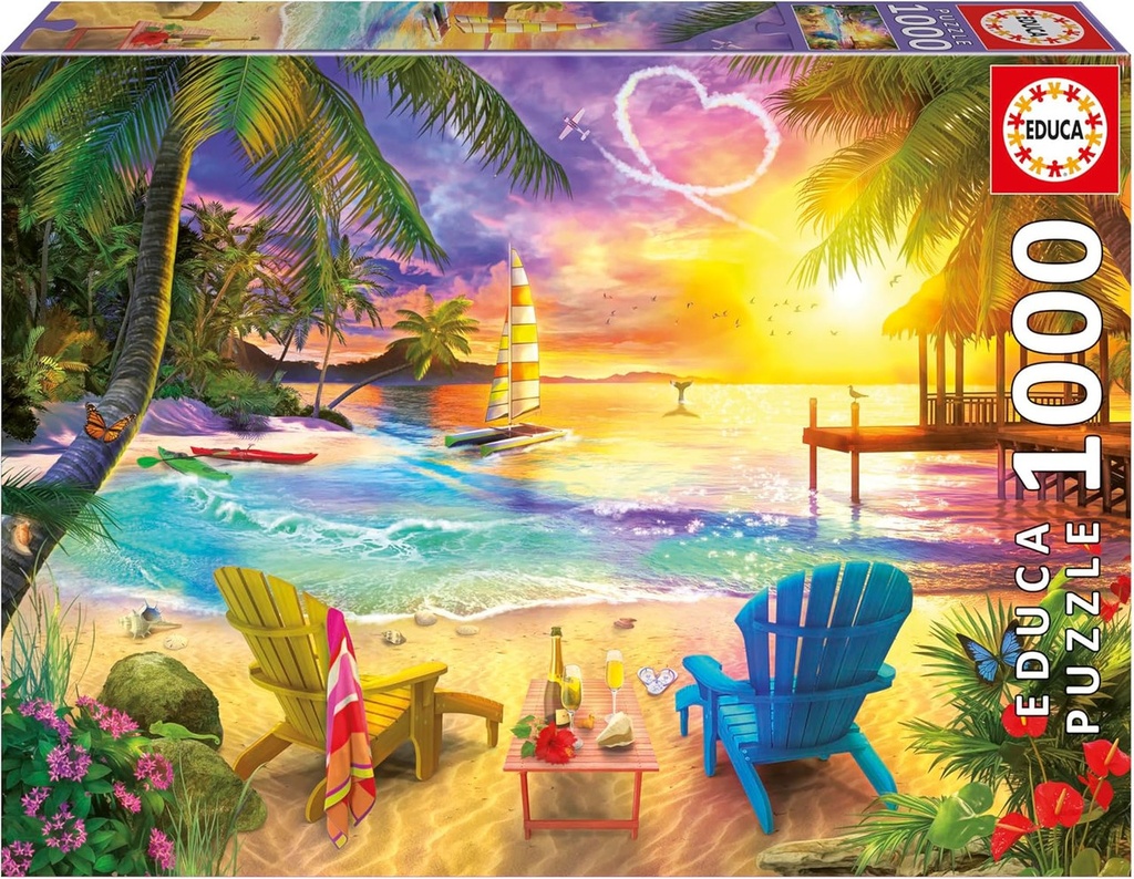 PUZZLE 1000 PLAYA DEL AMOR FSC(R) EDUCA 20255