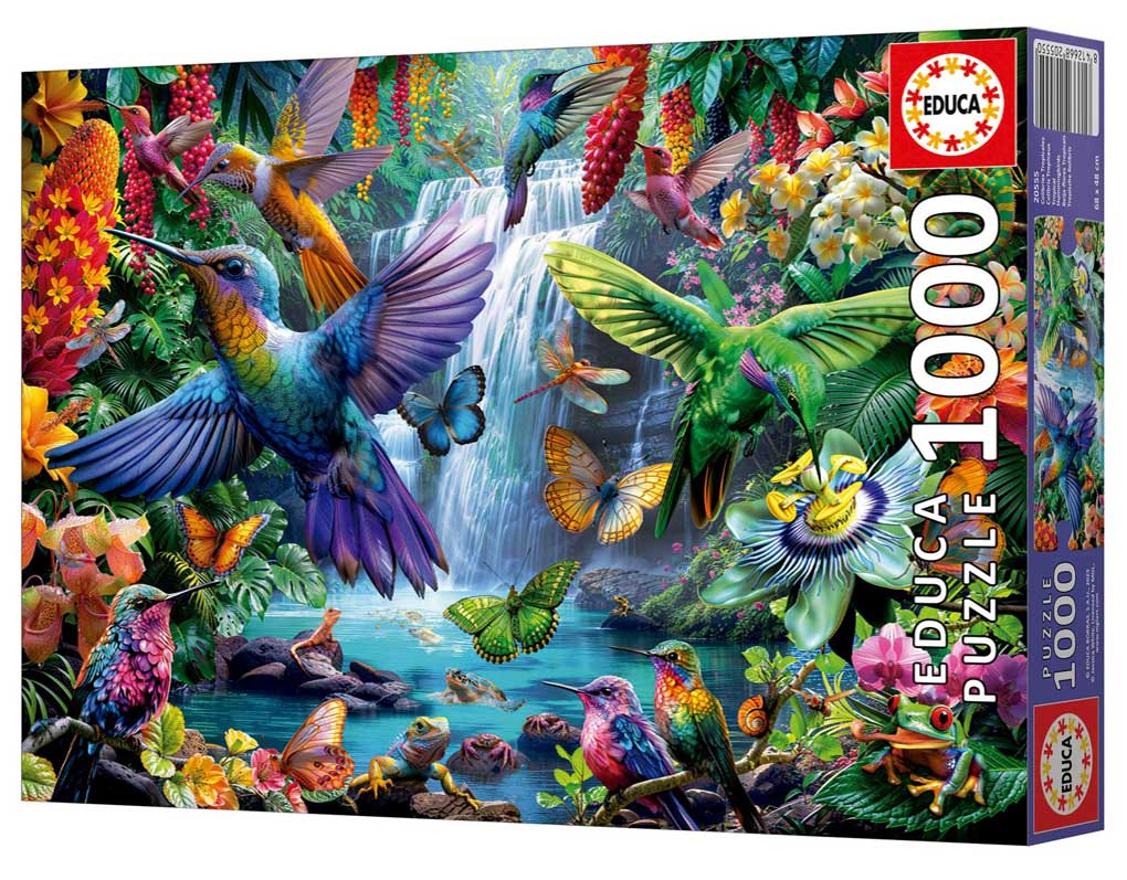 PUZZLE 1000 COLIBRÍES TROPICALES FS EDUCA 20555