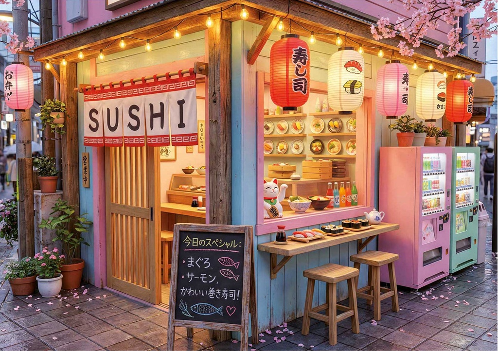 PUZZLE 1000 KAWAII SUSHI FSC(R) EDUCA 20564