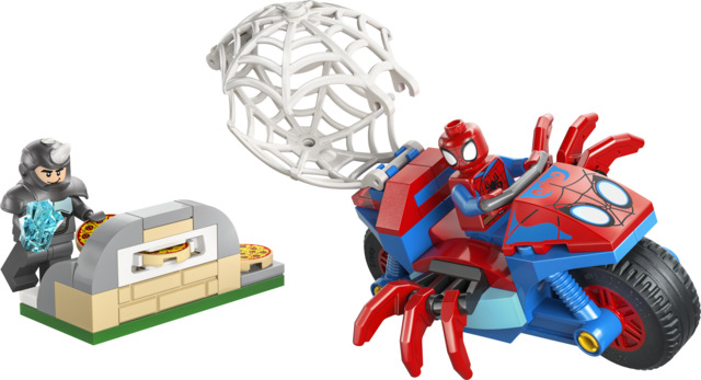 Spidey en su Moto vs. Rino LEGO 11206