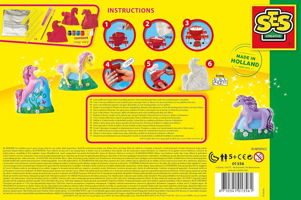 MOLDEAR Y PINTAR 3 CABALLOS SES S01356