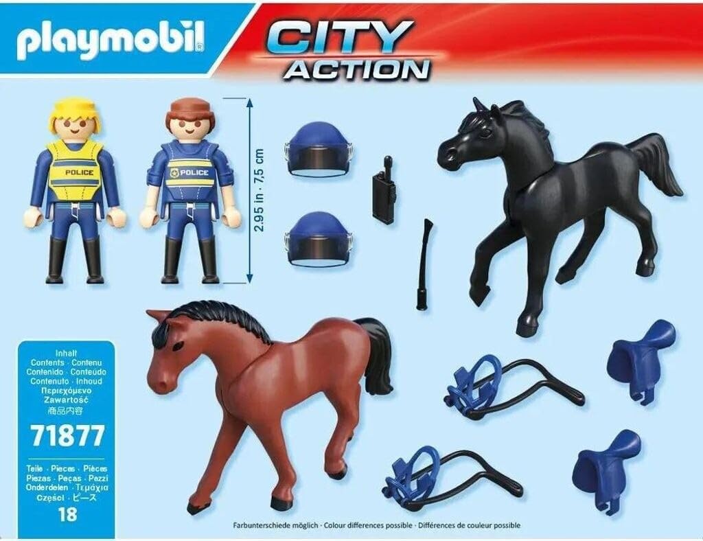 Escuadrón policial a caballo PLAYMOBIL 71877