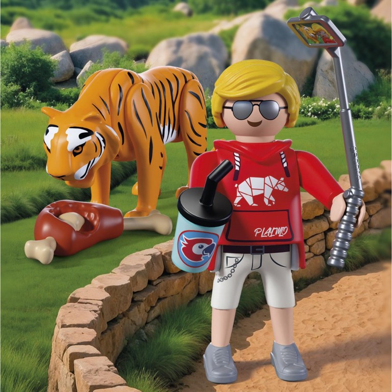 Zoo: Tigre y visitante PLAYMOBIL 72089