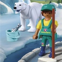 Zoo: Oso polar y cuidador PLAYMOBIL 72090