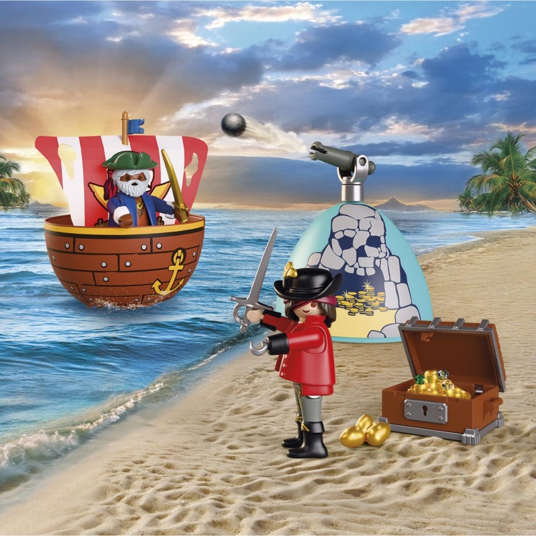 Play Egg: Piratas PLAYMOBIL 72100