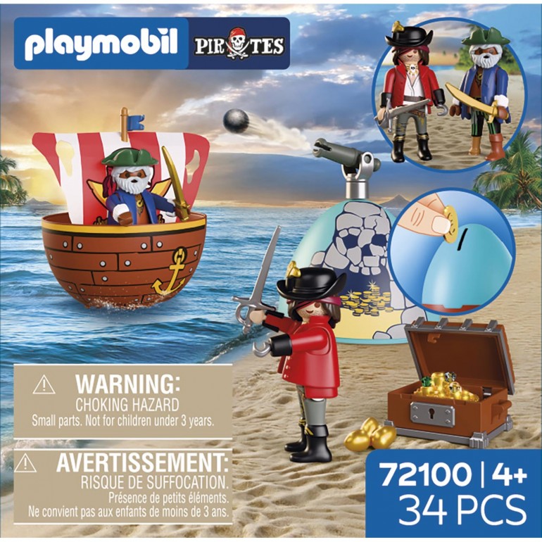 Play Egg: Piratas PLAYMOBIL 72100