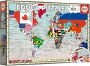 150 GEOPUZZLES BANDERAS MU F EDUCA 20480
