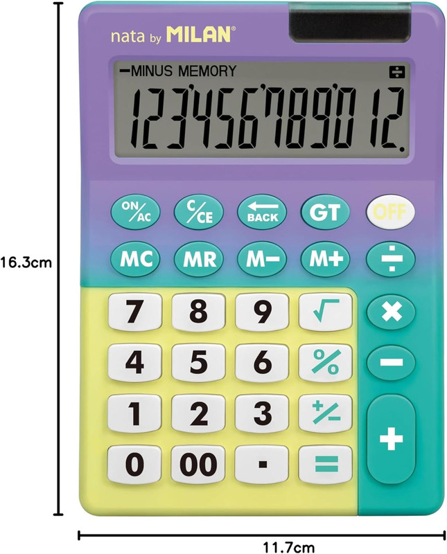 Calculadora de sobremesa grande de 12 dígitos, Sunset