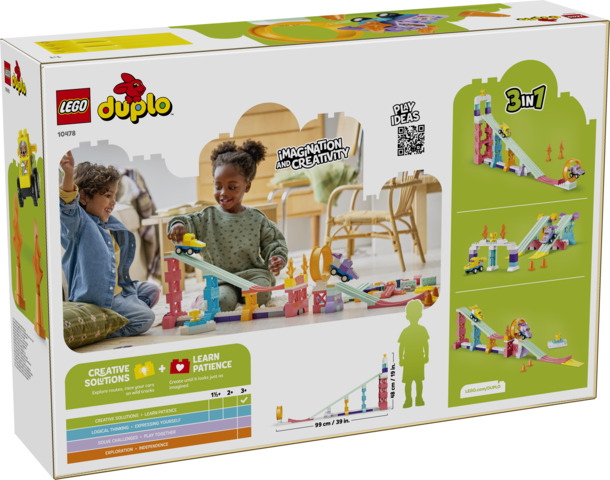Rampas Creativas “3 en 1” con Vehículos LEGO 10478