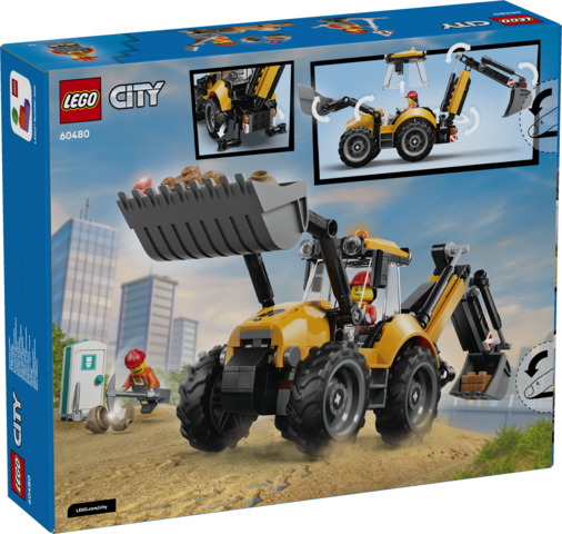 Cargadora Retroexcavadora Amarilla LEGO 60480