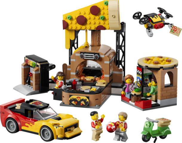 Experiencia de Pizza a Domicilio con Vehículos LEGO 60496