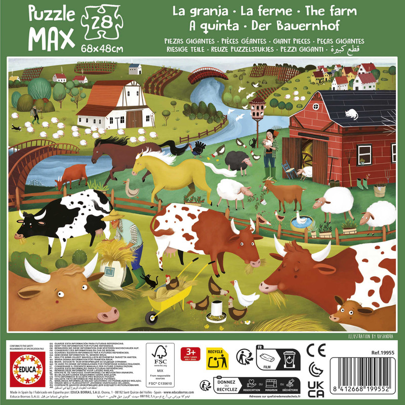 PUZZLE 28 LA GRANJA PUZZLE MAX