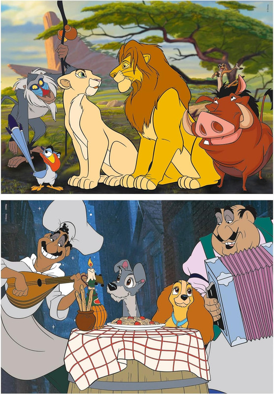PUZZLE 2X48 DISNEY ANIMALS EDUCA 19996