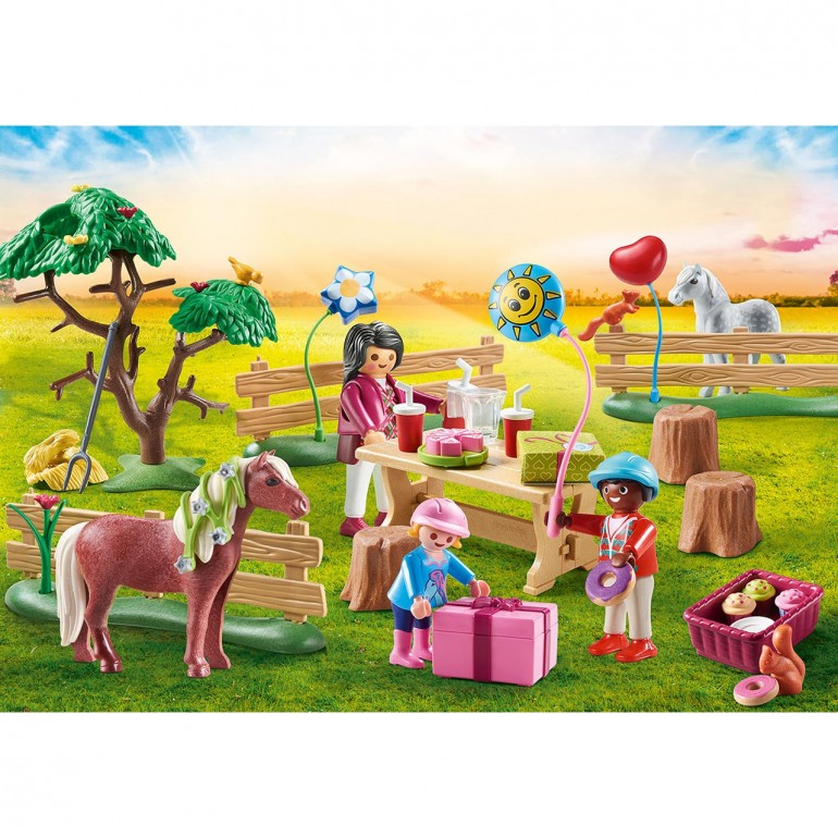 Fiesta de Cumpleaños en la Granja de Ponis PLAYMOBIL 70997