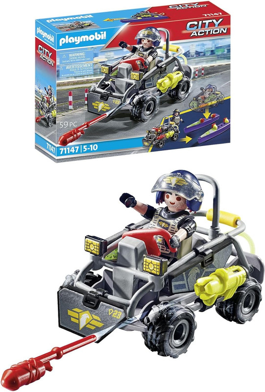 Fuerzas Especiales - Quad Multiterreno PLAYMOBIL 71147